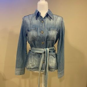 Frame denim belted jacket size medium